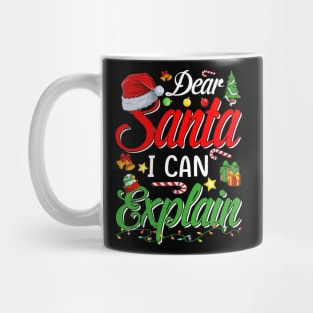 Christmas Dear Santa I Can Explain Funny Santa Claus Mug